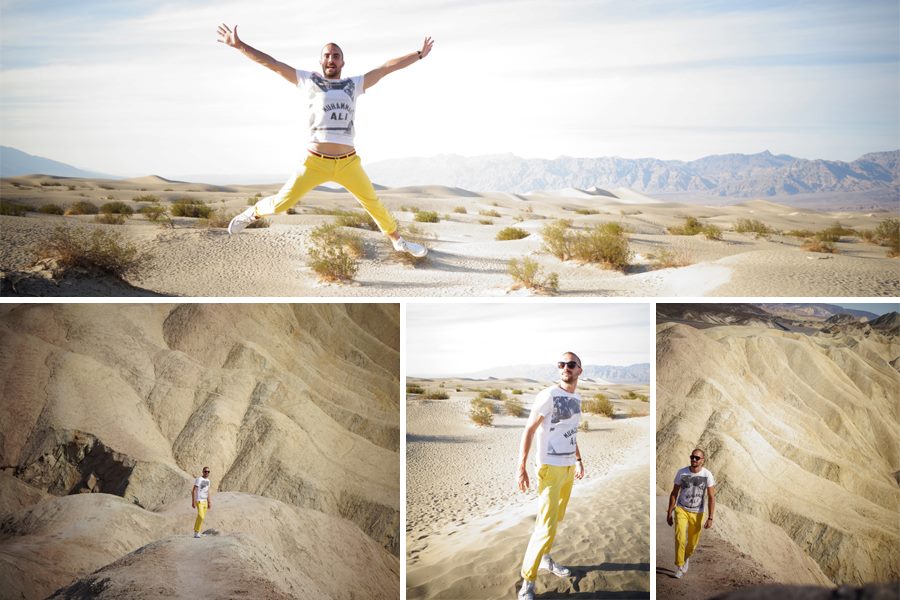 Trip USA, Las Vegas à la Death Valley, marcher sur les rochers ou sur le sable