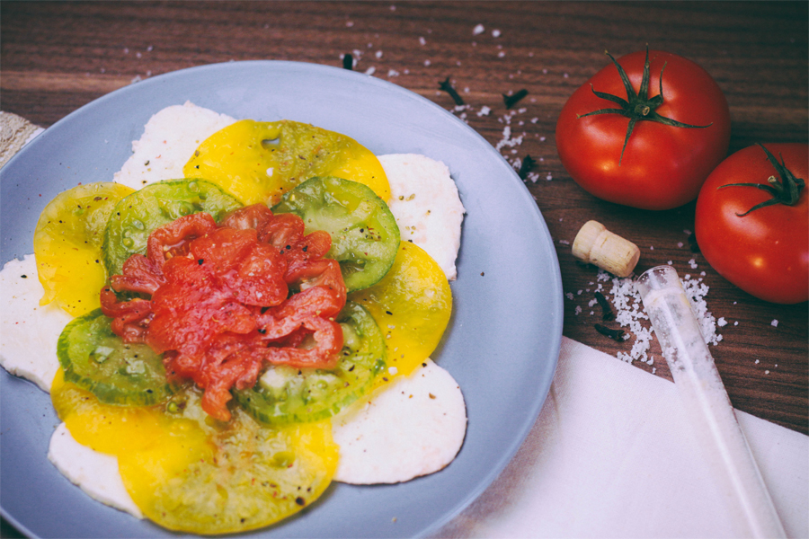 Carpaccio tomates et mozzarella - recette fraicheur salade originale
