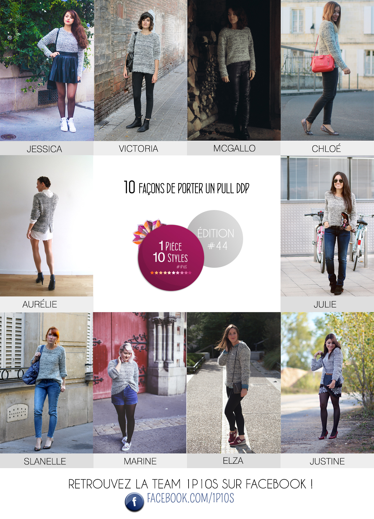 1 pièce 10 styles Octobre 2014 10 façons de porter le blog Doudou. Dollyjessy fashion blog mode