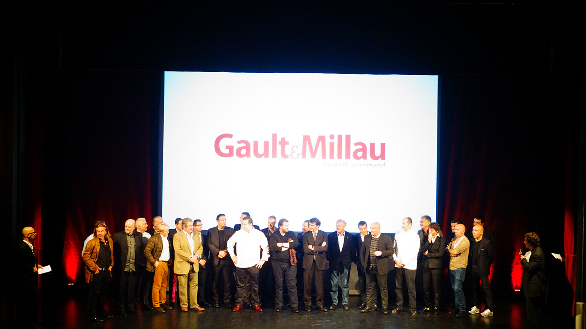 Guide Gault & Millau 2014, remise de prix pour le meilleur chef cuisinier de France Yannick Aleno 