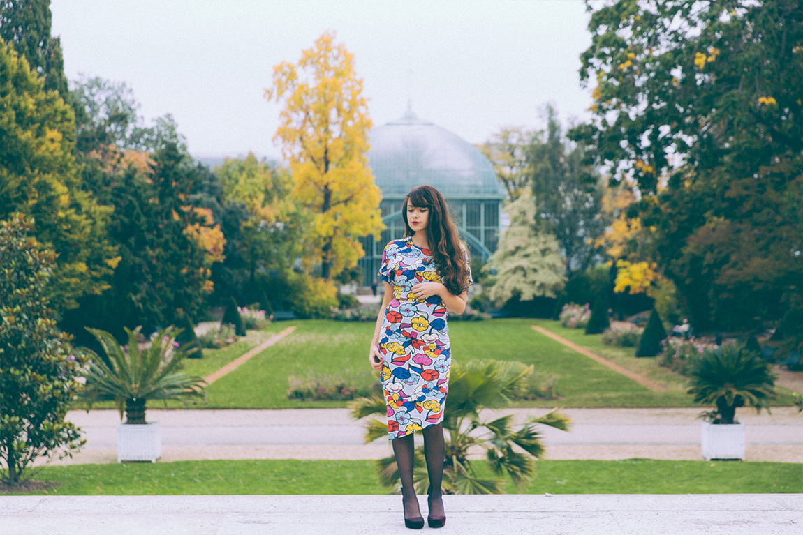 Blog mode look glamour robe crayon - shooting serres d'Auteuil
